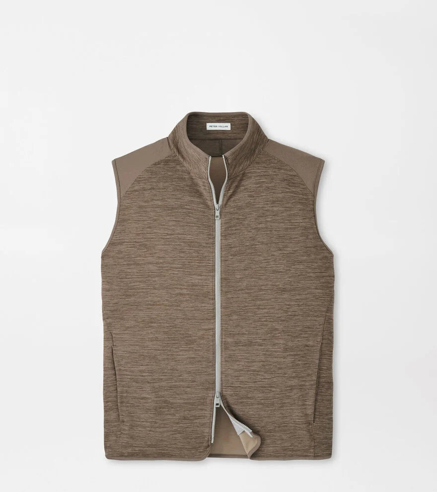 Peter Millar Vista Full Zip Vest (Poplar Brown)
