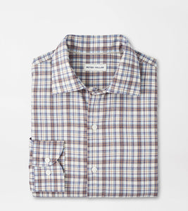 Peter Millar Waynesville Flannel Sport Shirt (Winter Ivory)