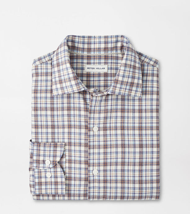 Peter Millar Waynesville Flannel Sport Shirt (Winter Ivory)