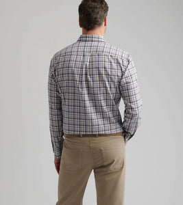Peter Millar Waynesville Flannel Sport Shirt (Winter Ivory)