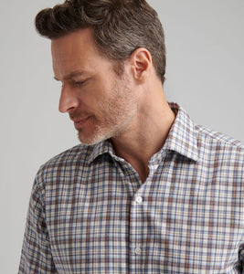 Peter Millar Waynesville Flannel Sport Shirt (Winter Ivory)