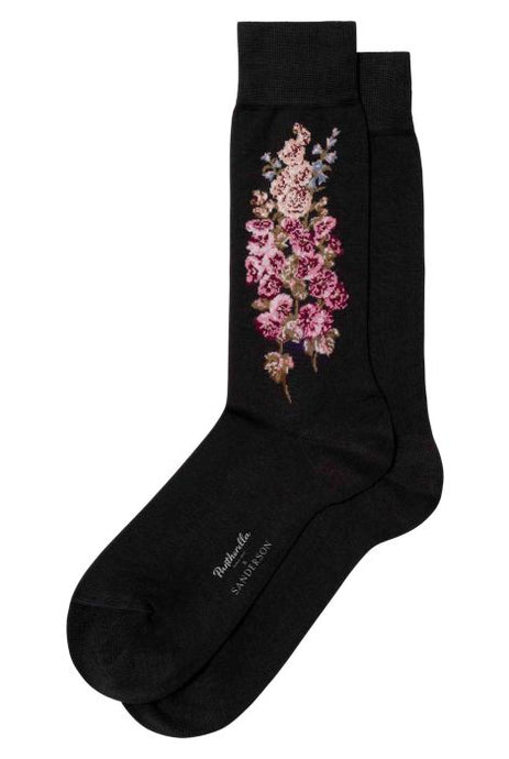 Pantherella Hollyhocks Cotton Lisle Sock (Pantherella x Sander