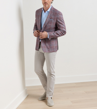 Peter Millar Peter Milar Gafton Plaid Soft Jacket | Purple Fig