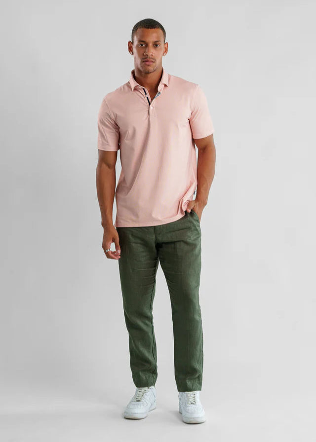 Stone Rose Apex Birdseye Polo (Copper)