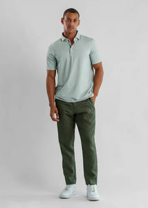 Stone Rose Apex Birdseye Polo (Olive)