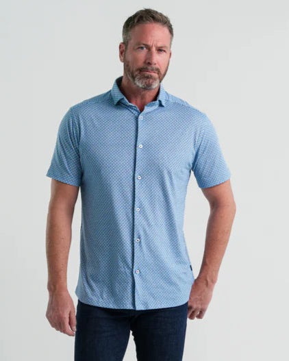 Stone Rose Atlas Jersey Short Sleeved Shirt (Medium Blue)