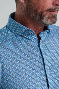 Stone Rose Atlas Jersey Short Sleeved Shirt (Medium Blue)