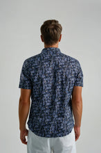 Stone Rose Nova Twill Short Sleeved Shirt (Dark Flight & Flora)