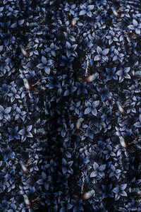 Stone Rose Nova Twill Short Sleeved Shirt (Dark Flight & Flora)