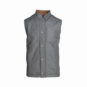 Tom Beckbe Loudon Quilted Vest (Bluestone)
