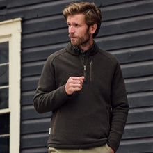 Tom Beckbe Warren Fleece Quater Zip (Peat Green)