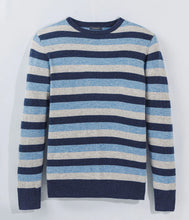 Turtleson Bishop Stripe Cashmere Crewneck Sweater