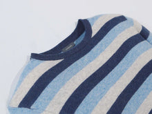 Turtleson Bishop Stripe Cashmere Crewneck Sweater