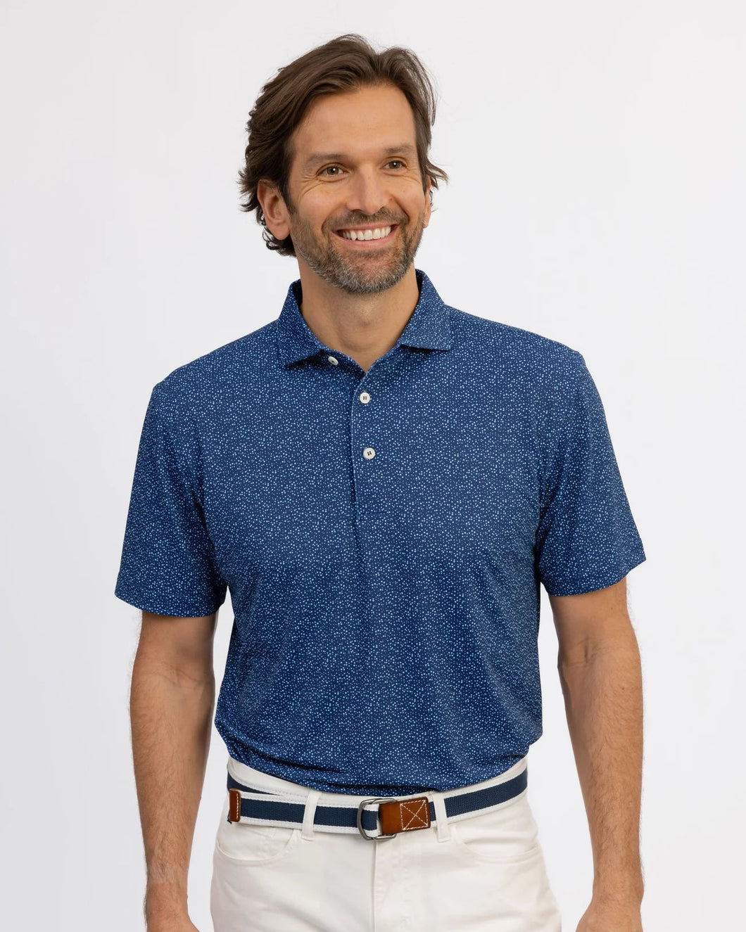 Turtleson Bubbly Polo Shirt (Navy / Ciel)