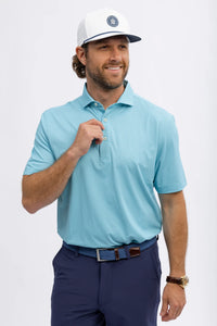 Turtleson Chris Performance Polo (Aqua)