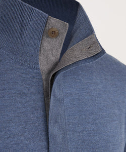 Turtleson Desmond Quarter Button Sweater (Stillwater)