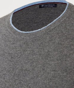 Turtleson Maxwell Cashmere Sweater (Shadow Heather)