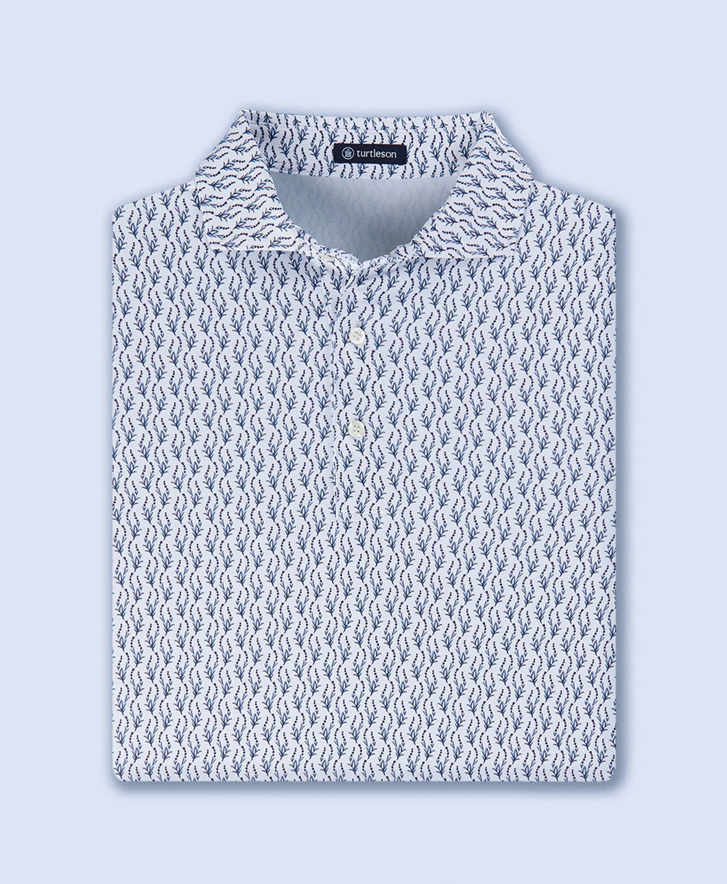 Turtleson Sigal Polo (White / Ciel)