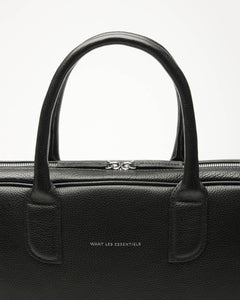 WANT LES ESSENTIELS Lesage Leather Computer Bag (Black)