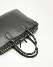 WANT LES ESSENTIELS Lesage Leather Computer Bag (Black)