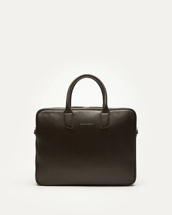 WANT LES ESSENTIELS Lesage Pebble Grained Leather Computer Bag