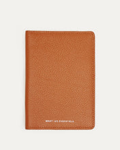 WANT LES ESSENTIELS Pearson Leather Passport Cover (Orange)