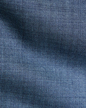 Zanella Parker Sharkskin Trouser | Med Blue