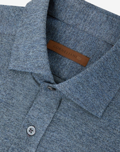 Corneliani Brushed Cotton Jersey Shirt | Blue