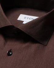 Eton Burgundy Wrinkle Free Flannel Shirt