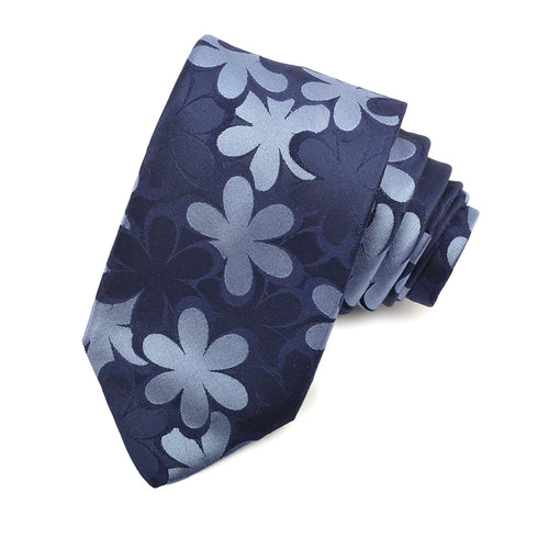 Dion Blue Geranium Flower Tie