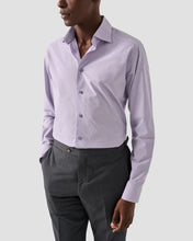 Eton Light Purple Checked Elevated Poplin Shirt