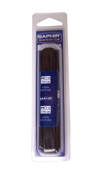 Saphir Cord 150cm.  Dark Brown Cotton