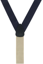Trafalgar Classic Solid Color 38mm Convertible Braces | Navy