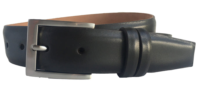 W. Kleinberg Semi-Matte Calfskin Belt | Chocolate