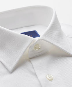 David Donahue Royal Oxford Dress Shirt Regular Fit | White