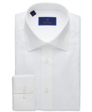 David Donahue Royal Oxford Dress Shirt Regular Fit | White