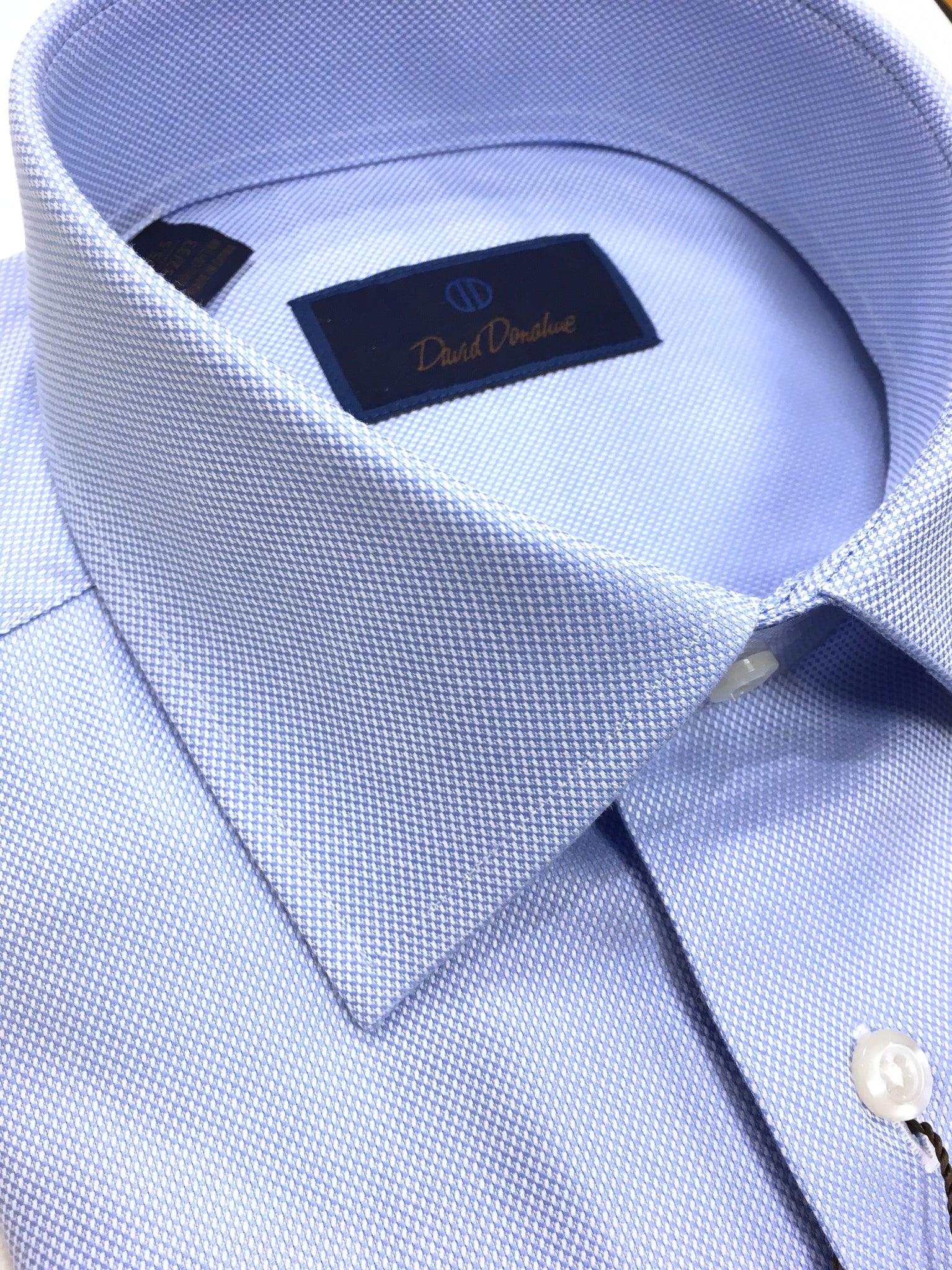 David Donahue Royal Oxford Dress Shirt Regular Fit | Sky David Donahue Royal Oxford Dress Shirt Regular Fit | Sky
