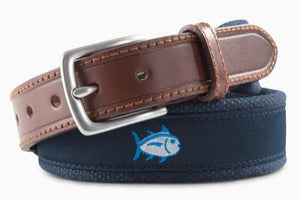 Southern Tide Skipjack Ribbon Belt-Navy