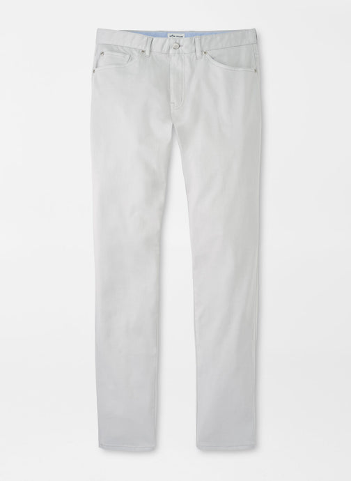 Peter Millar Ultimate Sateen Five-Pocket Pant | Light Grey