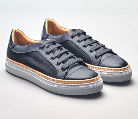 Di Bianco Velour/Deco Sneaker - Gunmetal Grey