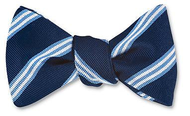 R. Hanauer Navy & Blue Brooks Striped Bow Tie