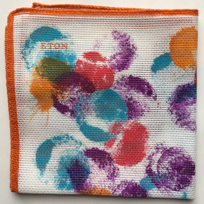 Eton Tennis Balls Print Pocket Square