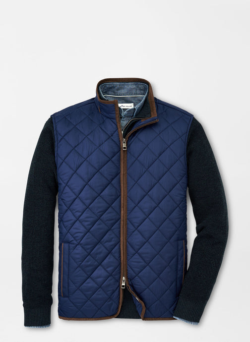 Peter Millar Essex Quilted Travel Vest | Navy