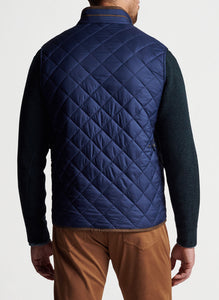 Peter Millar Essex Quilted Travel Vest | Navy