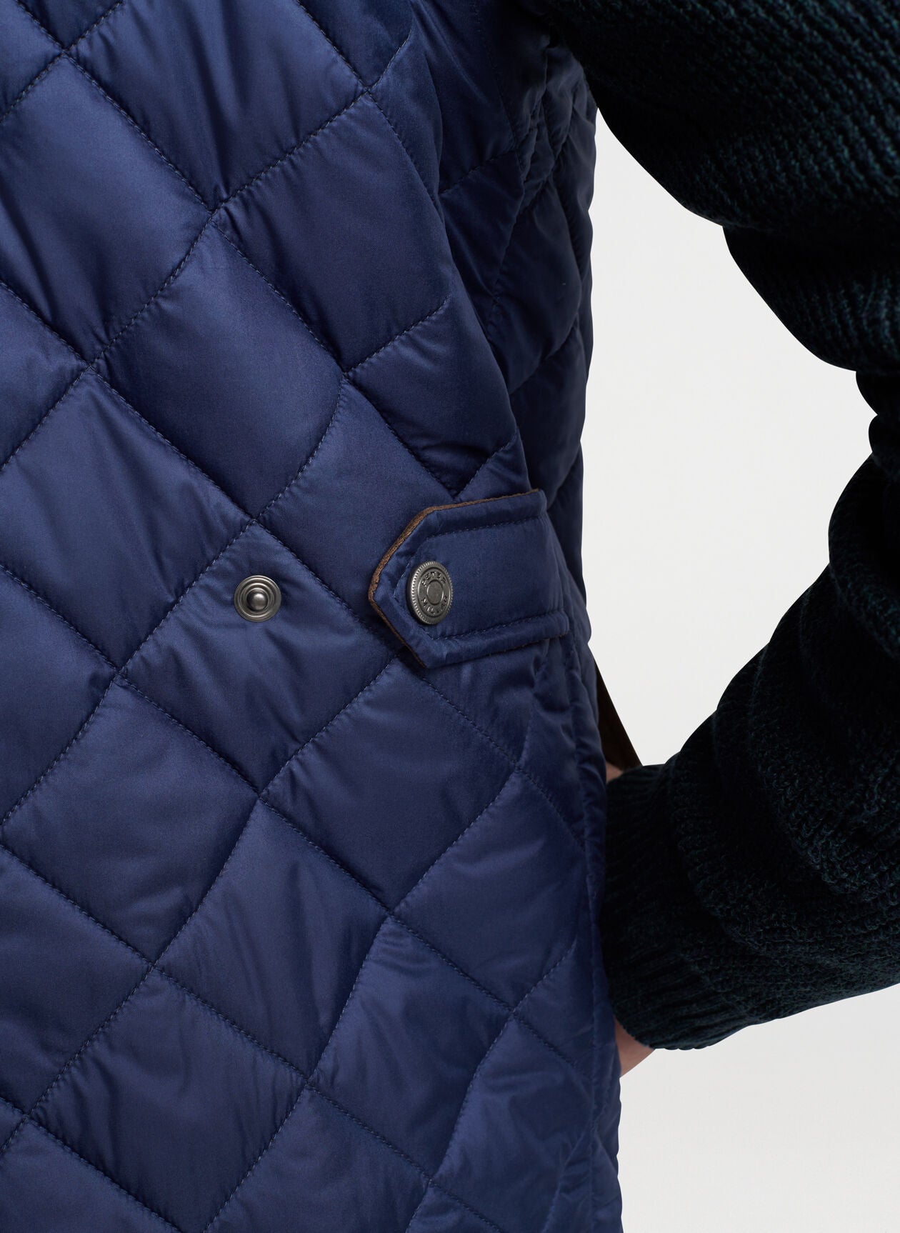 Peter Millar Essex Quilted Wool Travel Vest: Claret