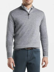 Peter Millar Merino-Wool Quarter-Zip Pullover Sweater