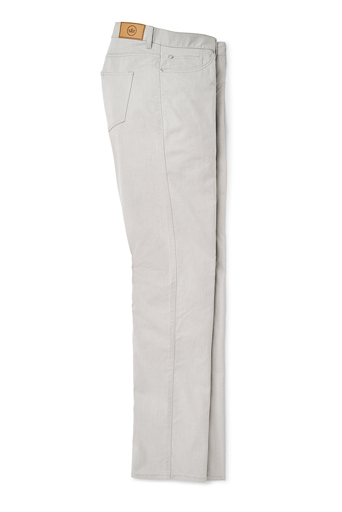 Peter Millar Crown Comfort Twill Five-Pocket Pant | Gale Grey