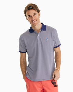 Southern Tide Jack Striped Performance Polo Shirt | Blue