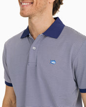 Southern Tide Jack Striped Performance Polo Shirt | Blue
