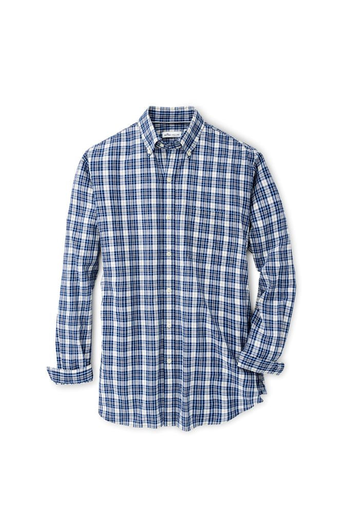 Peter Millar Bondi Cotton-Linen Sport Shirt | Atlantic Blue – Franco's ...